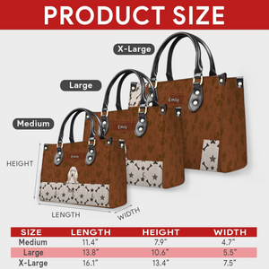 Personalized Dog Mom Bag - Fun Paw & Bone Pattern Dog Handbag For Dog Lovers - 89Prints