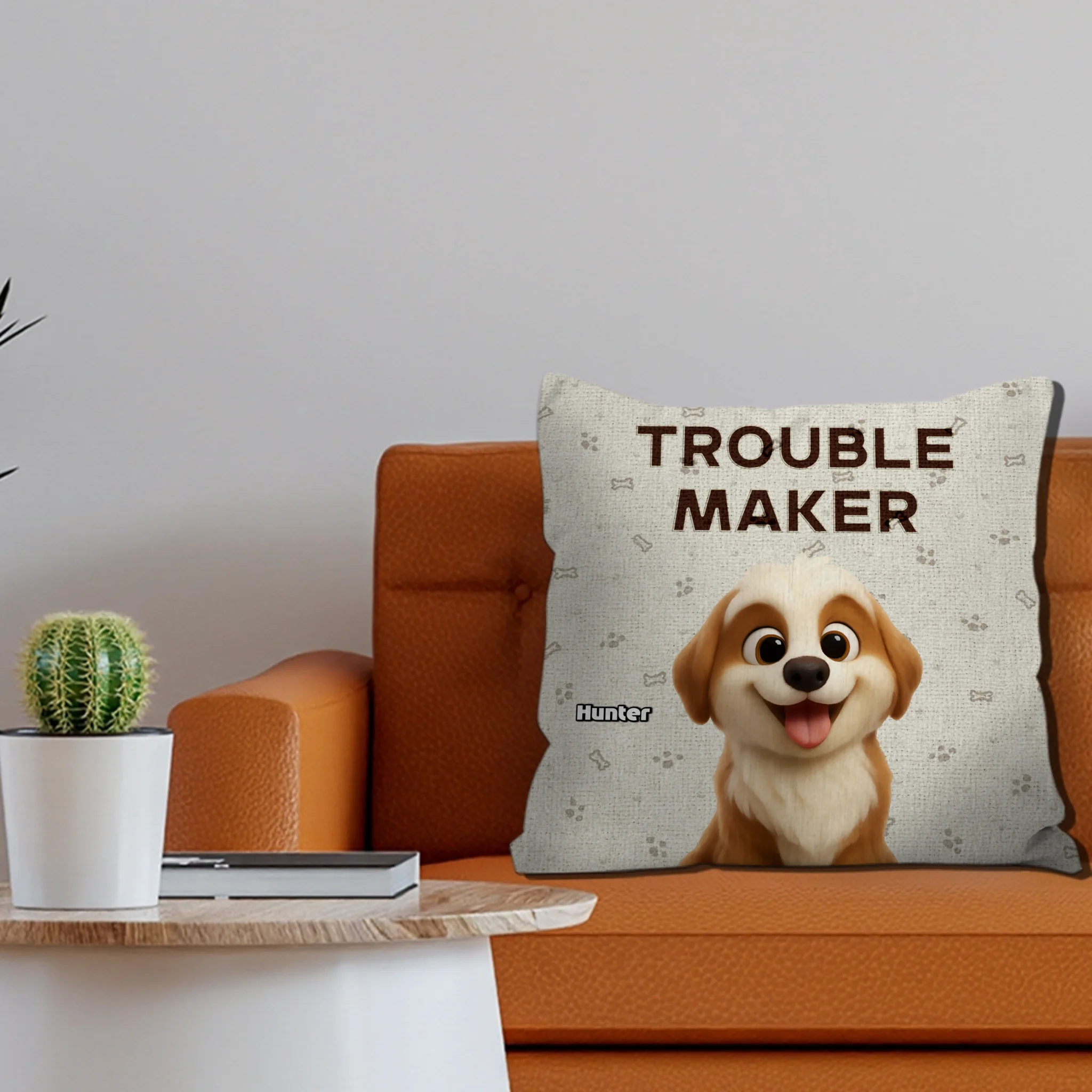 Trouble Maker Dog Pillow – Special Personalized Gift For Dog Lovers – 89Prints