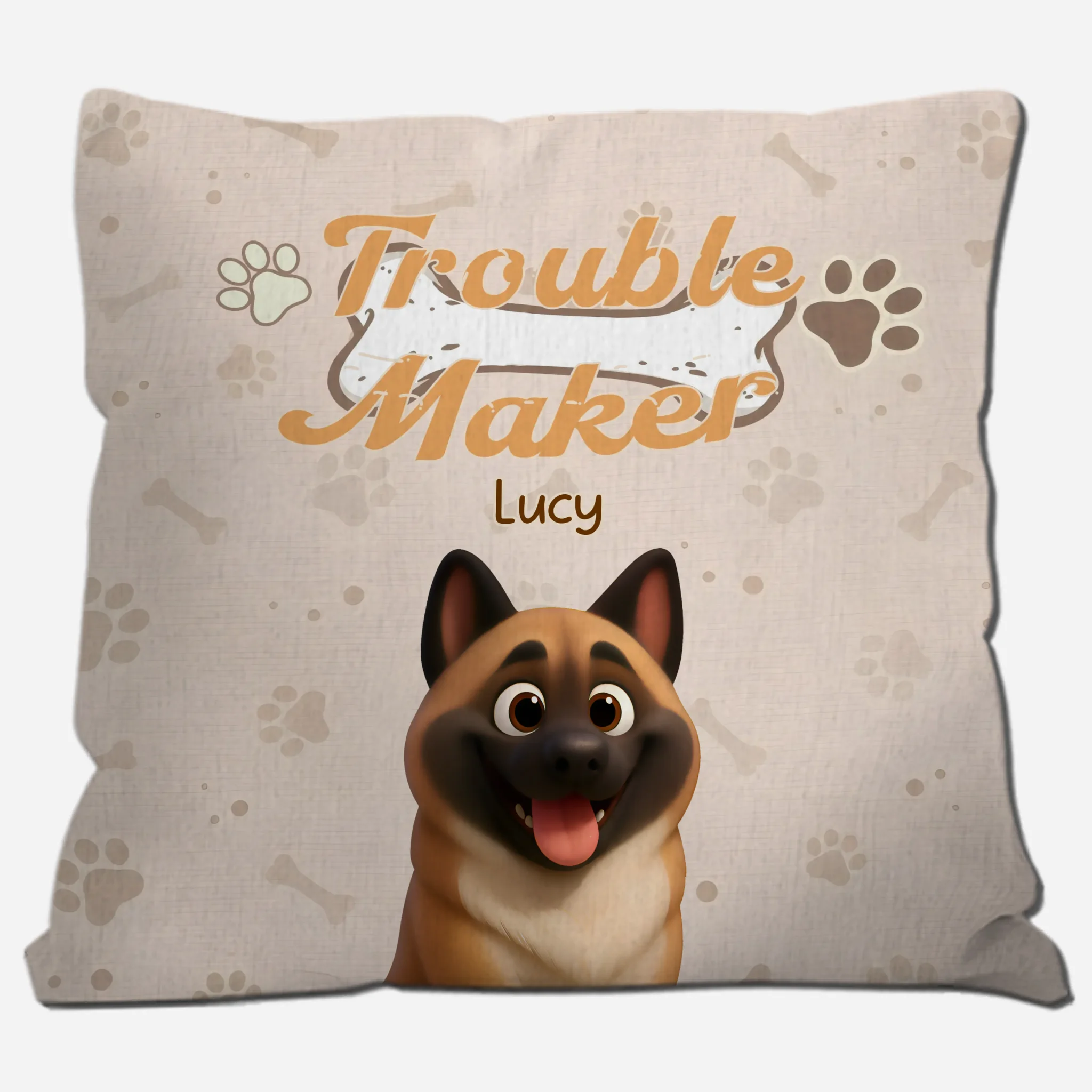 Triple Trouble Pillow - Tailored Personalized Gift For Dog Owners - 89Prints