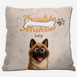 Triple Trouble Pillow - Tailored Personalized Gift For Dog Owners - 89Prints