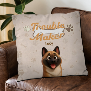 Triple Trouble Pillow - Tailored Personalized Gift For Dog Owners - 89Prints
