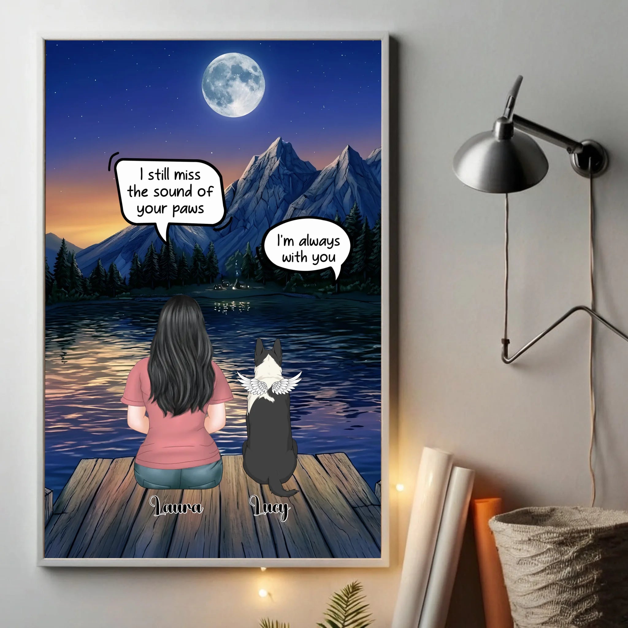 Heartfelt Personalized Dog Poster Present - I Still Miss The Sound Of Your Paws | 89Prints
