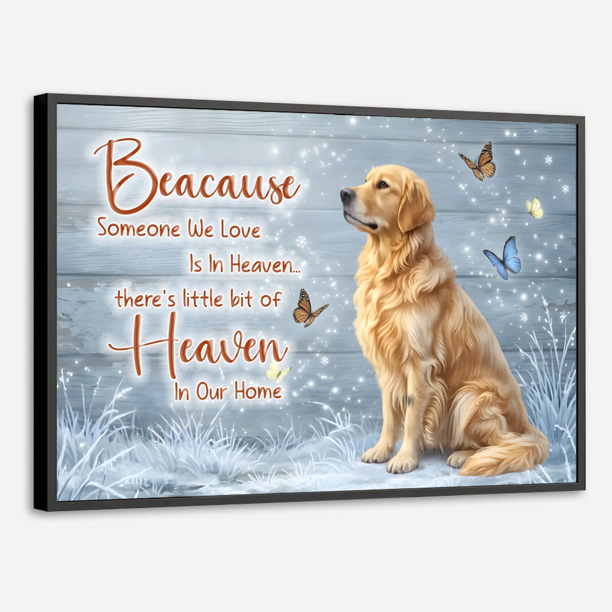 Custom Dog Memorial Poster – Someone We Love Is In Heaven by 89Prints