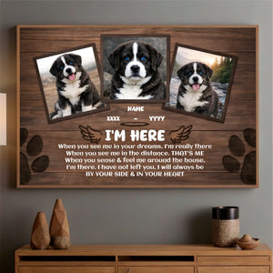 Custom Dog Memorial Poster – When You See Me In Your Dreams | 89Prints