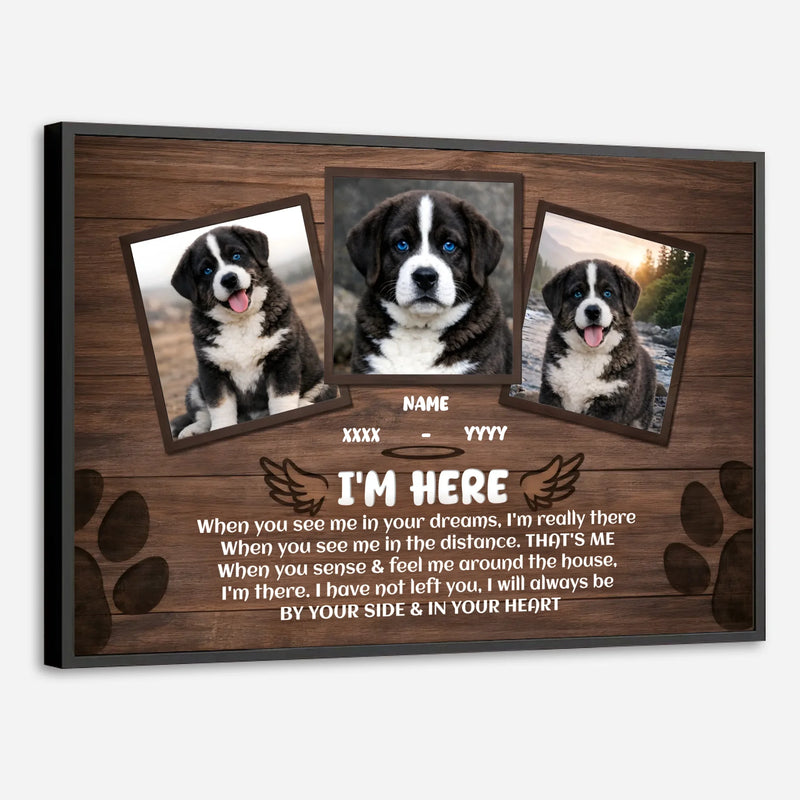Custom Dog Memorial Poster – When You See Me In Your Dreams | 89Prints