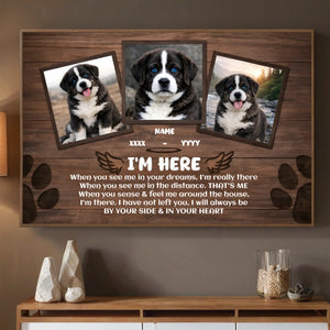 Custom Dog Memorial Poster – When You See Me In Your Dreams | 89Prints