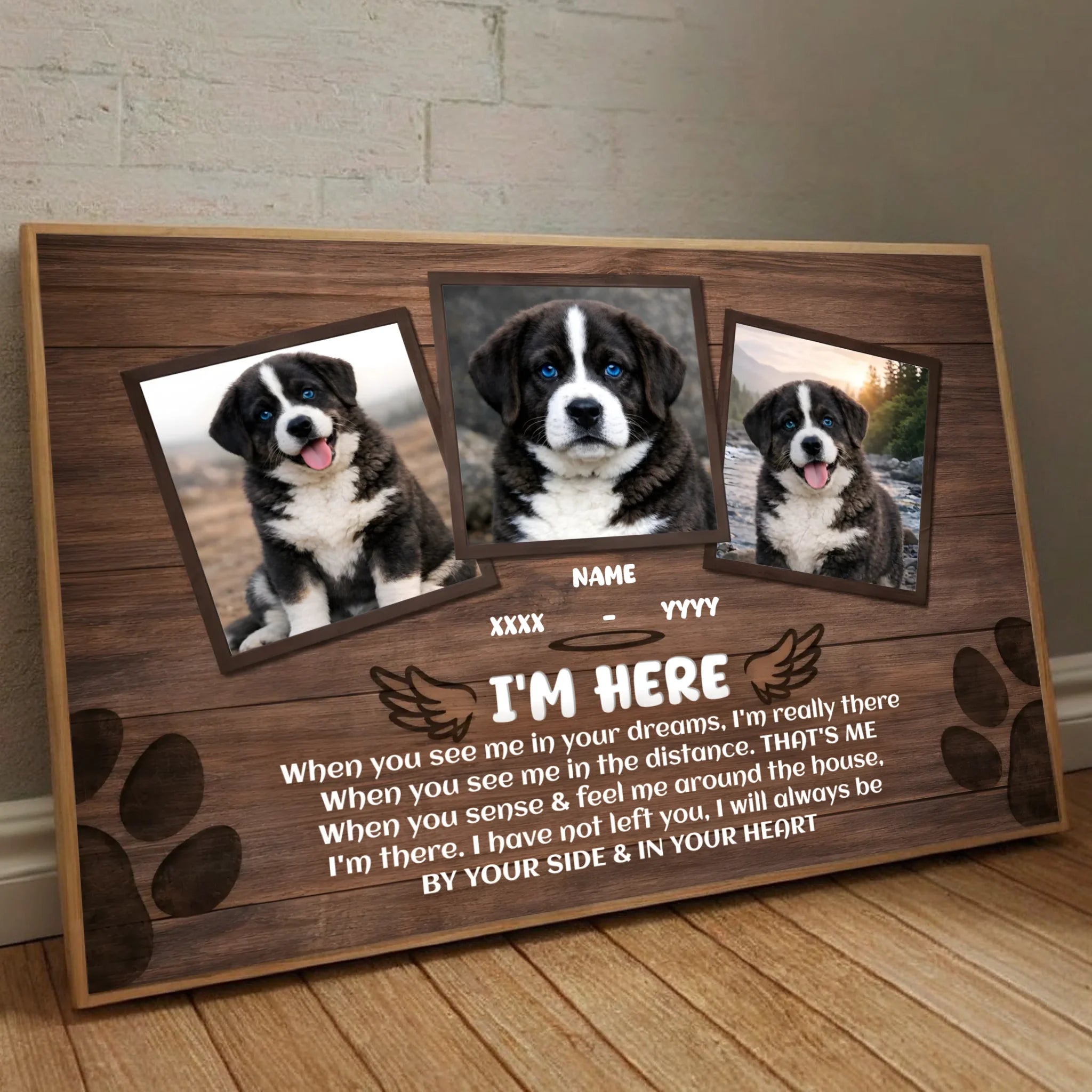 Custom Dog Memorial Poster – When You See Me In Your Dreams | 89Prints