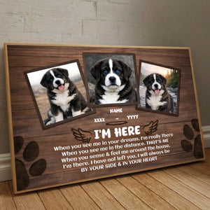 Custom Dog Memorial Poster – When You See Me In Your Dreams | 89Prints