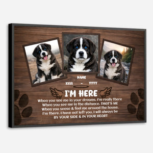 Custom Dog Memorial Poster – When You See Me In Your Dreams | 89Prints