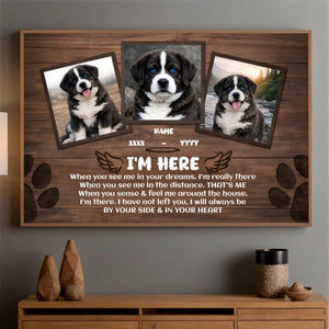 Custom Dog Memorial Poster – When You See Me In Your Dreams | 89Prints
