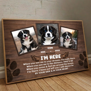 Custom Dog Memorial Poster – When You See Me In Your Dreams | 89Prints