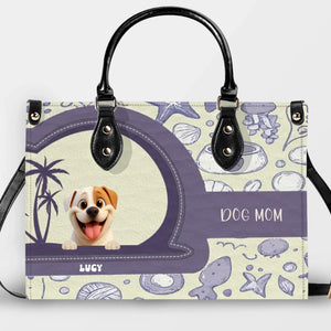 Ocean Seashell Doodle Pattern Dog Handbag – Custom Dog Art & Best Gifts For Dog Owners - 89Prints