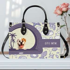Ocean Seashell Doodle Pattern Dog Handbag – Custom Dog Art & Best Gifts For Dog Owners - 89Prints