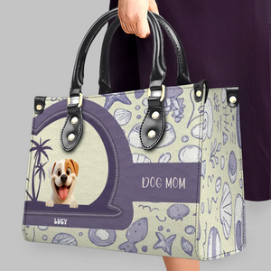 Ocean Seashell Doodle Pattern Dog Handbag – Custom Dog Art & Best Gifts For Dog Owners - 89Prints