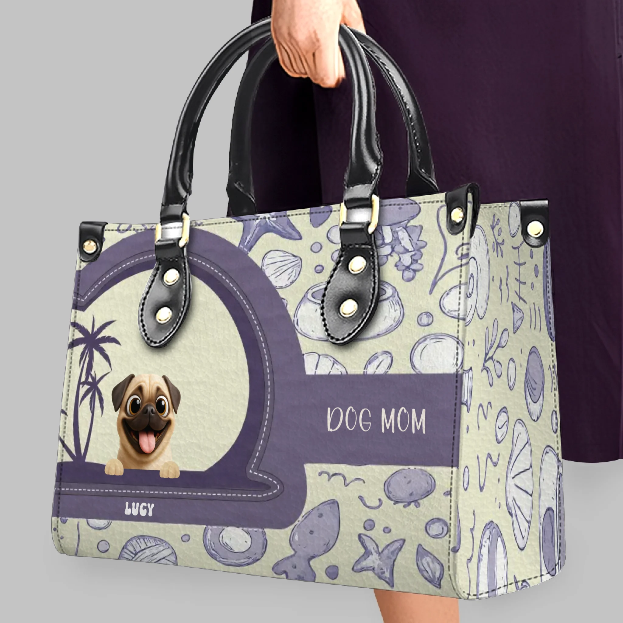 Custom Pug Handbag Gift – Dog Art & Best Gifts For Dog Owners | 89Prints