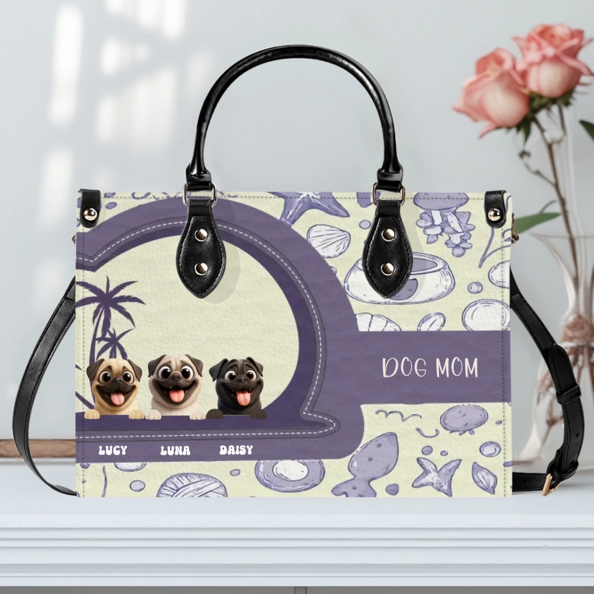 Custom Pug Handbag Gift – Dog Art & Best Gifts For Dog Owners | 89Prints