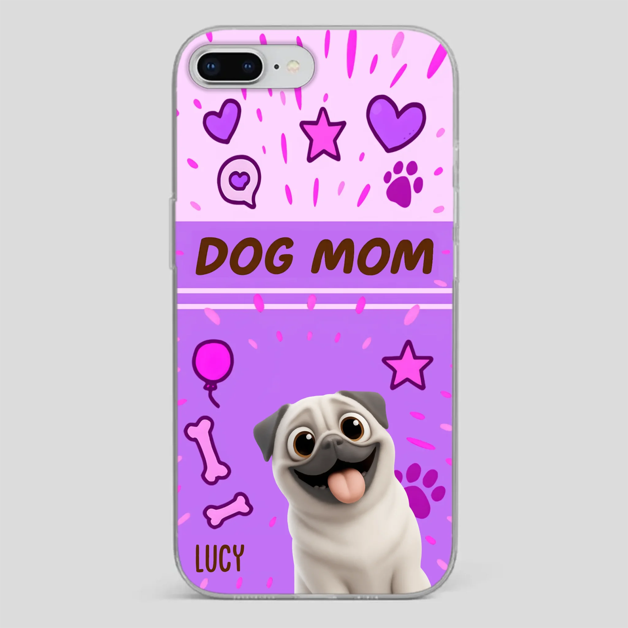 Special Custom Pug Dog Mom Phone Case Gift | 89Prints