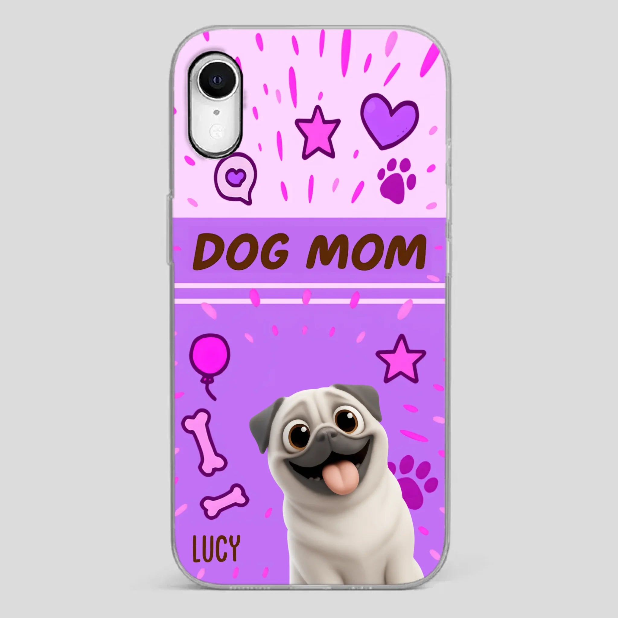 Special Custom Pug Dog Mom Phone Case Gift | 89Prints