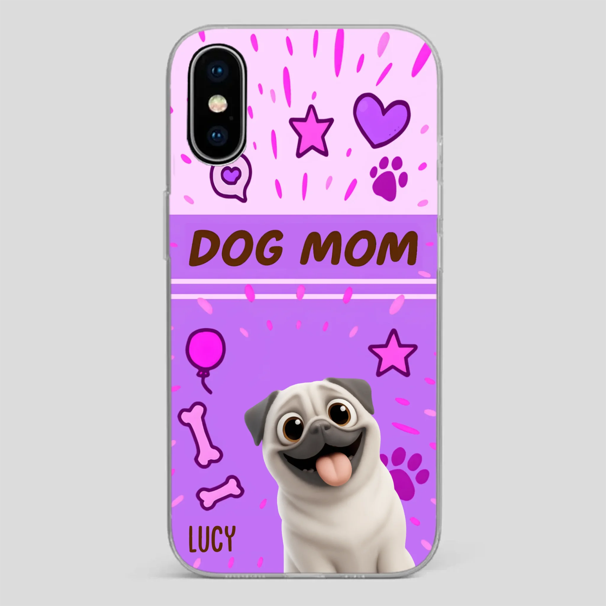 Special Custom Pug Dog Mom Phone Case Gift | 89Prints