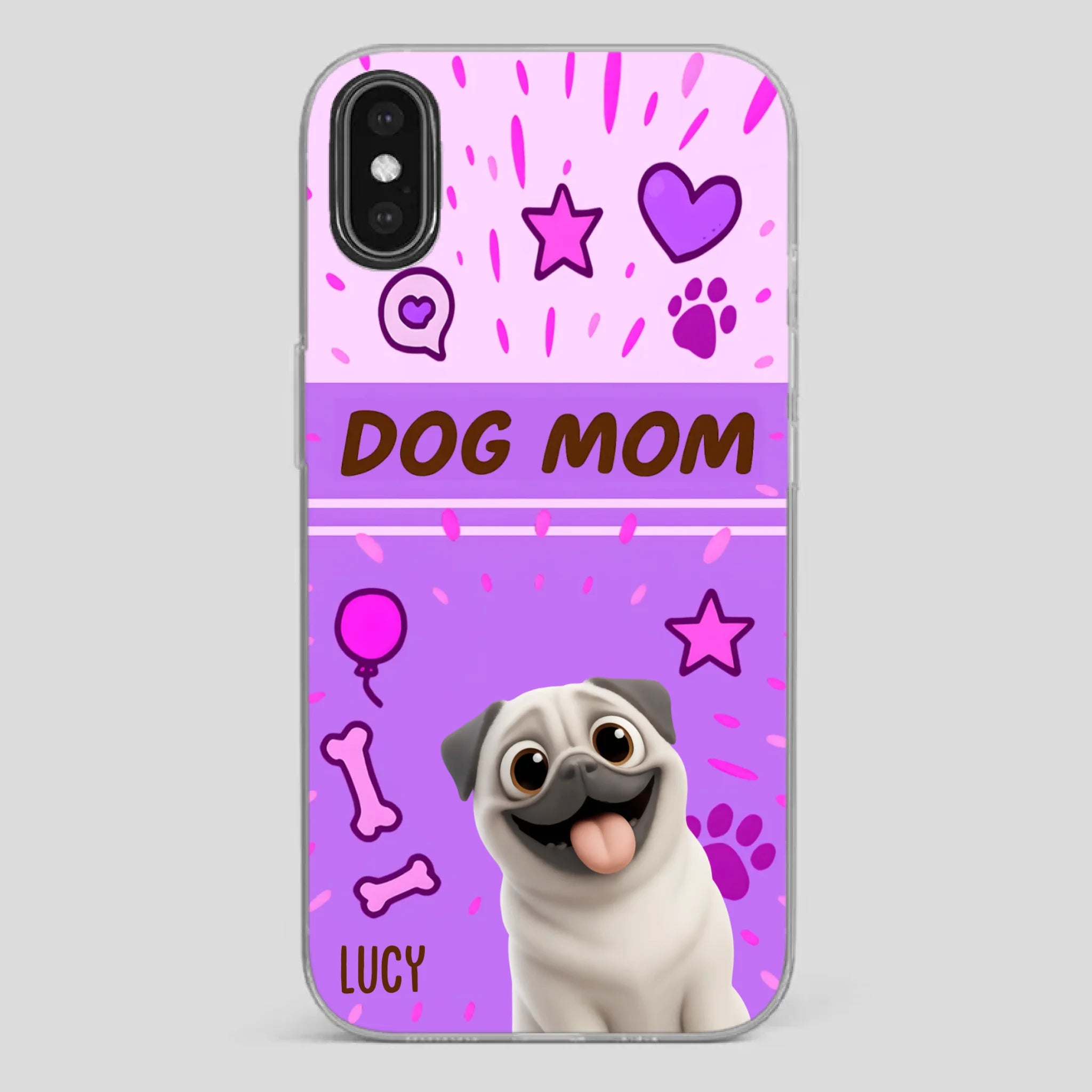 Special Custom Pug Dog Mom Phone Case Gift | 89Prints