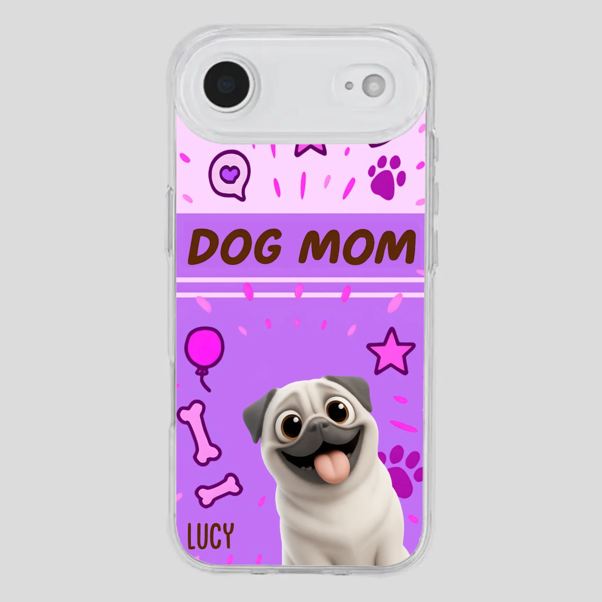 Special Custom Pug Dog Mom Phone Case Gift | 89Prints