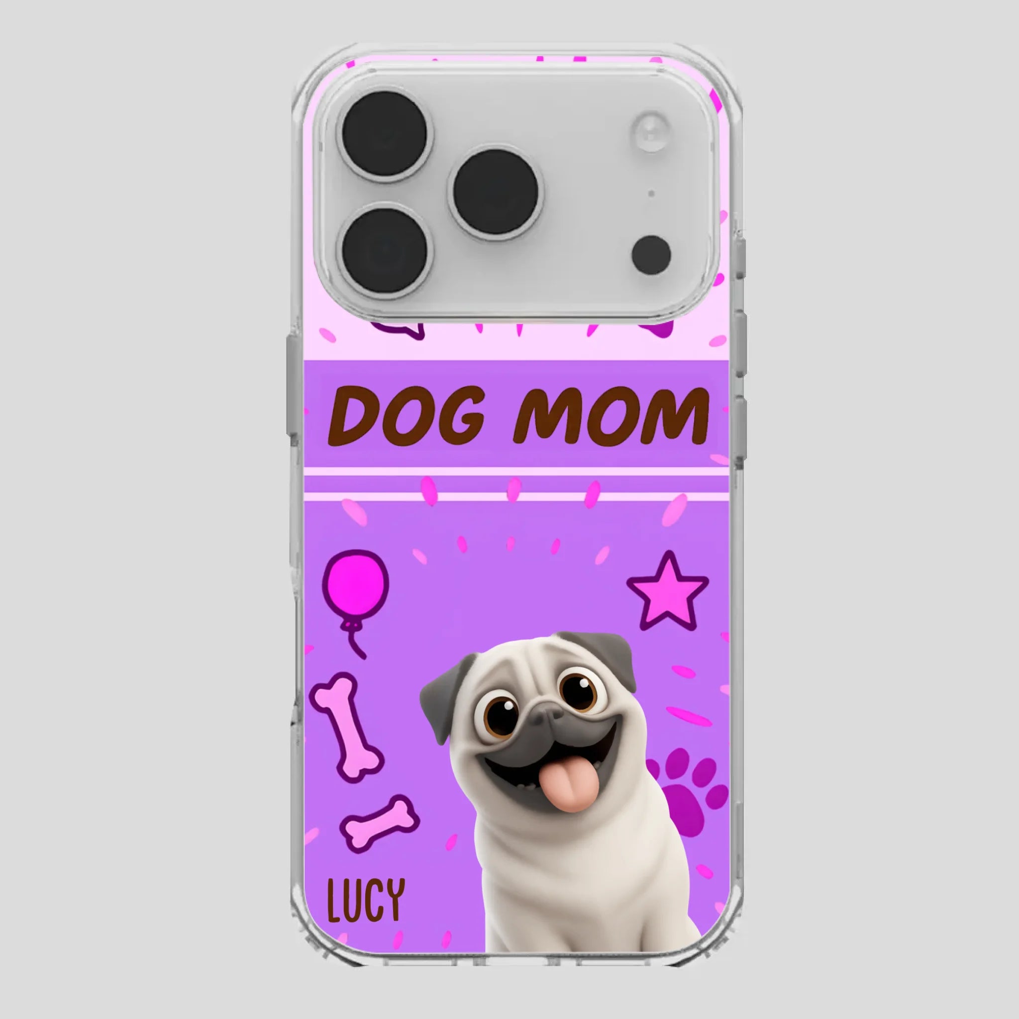 Special Custom Pug Dog Mom Phone Case Gift | 89Prints
