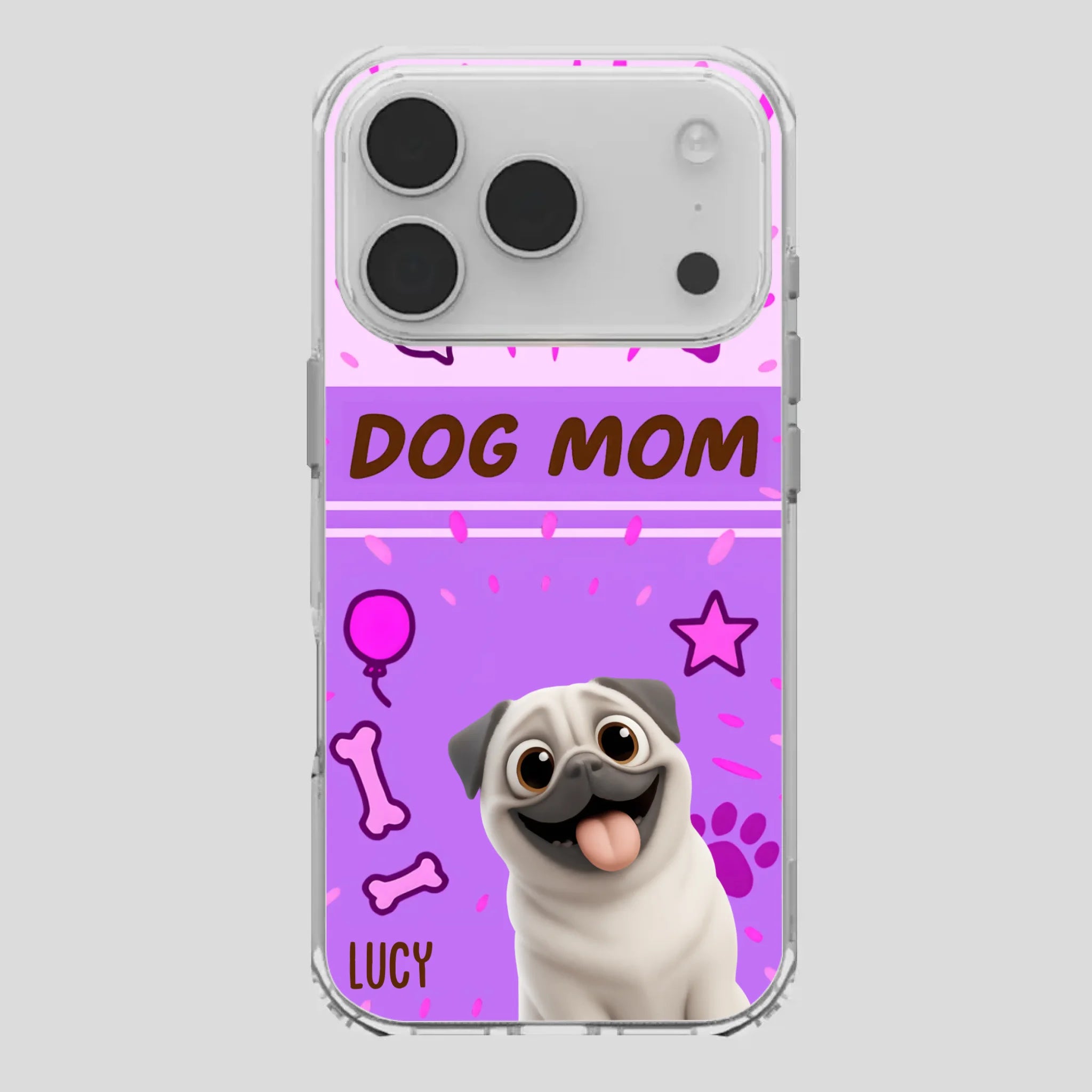 Special Custom Pug Dog Mom Phone Case Gift | 89Prints