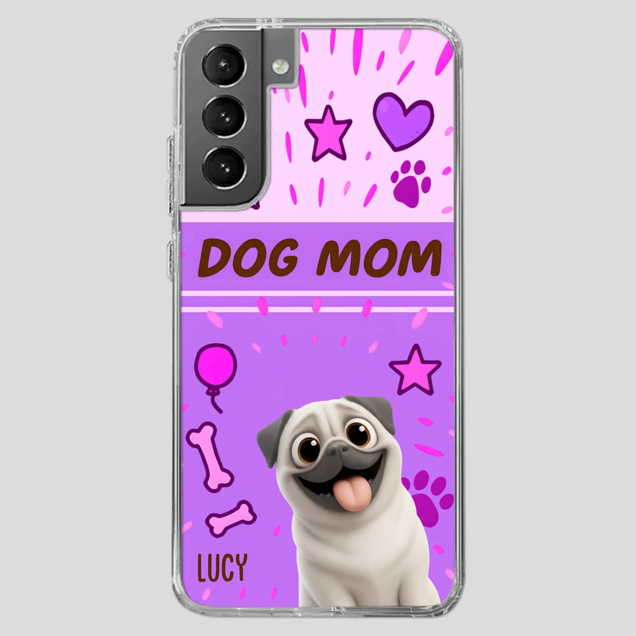 Special Custom Pug Dog Mom Phone Case Gift | 89Prints