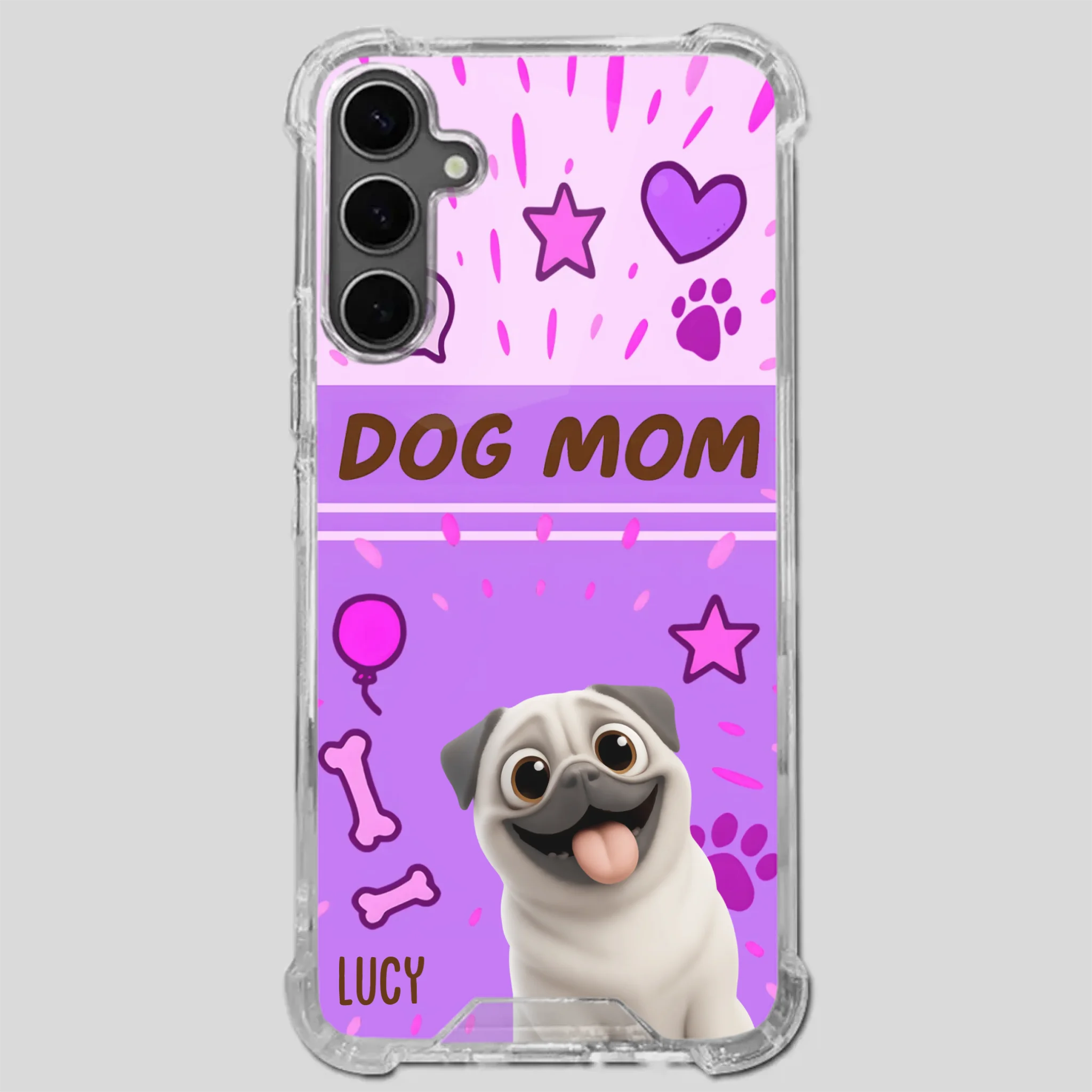 Special Custom Pug Dog Mom Phone Case Gift | 89Prints