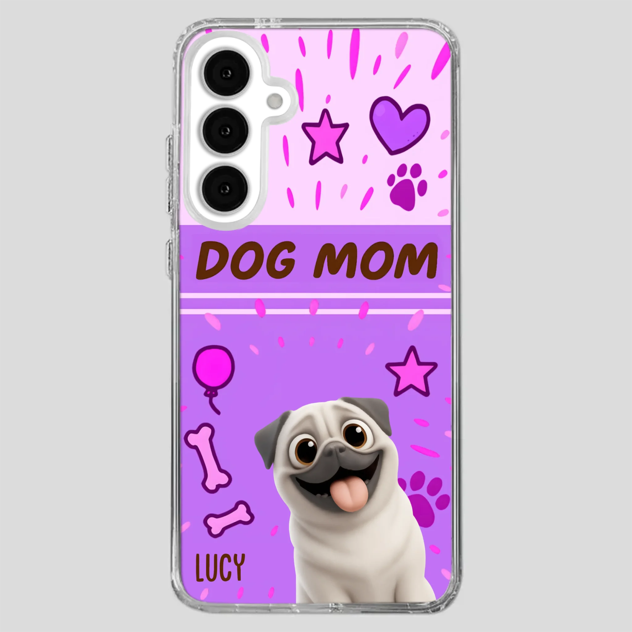 Special Custom Pug Dog Mom Phone Case Gift | 89Prints