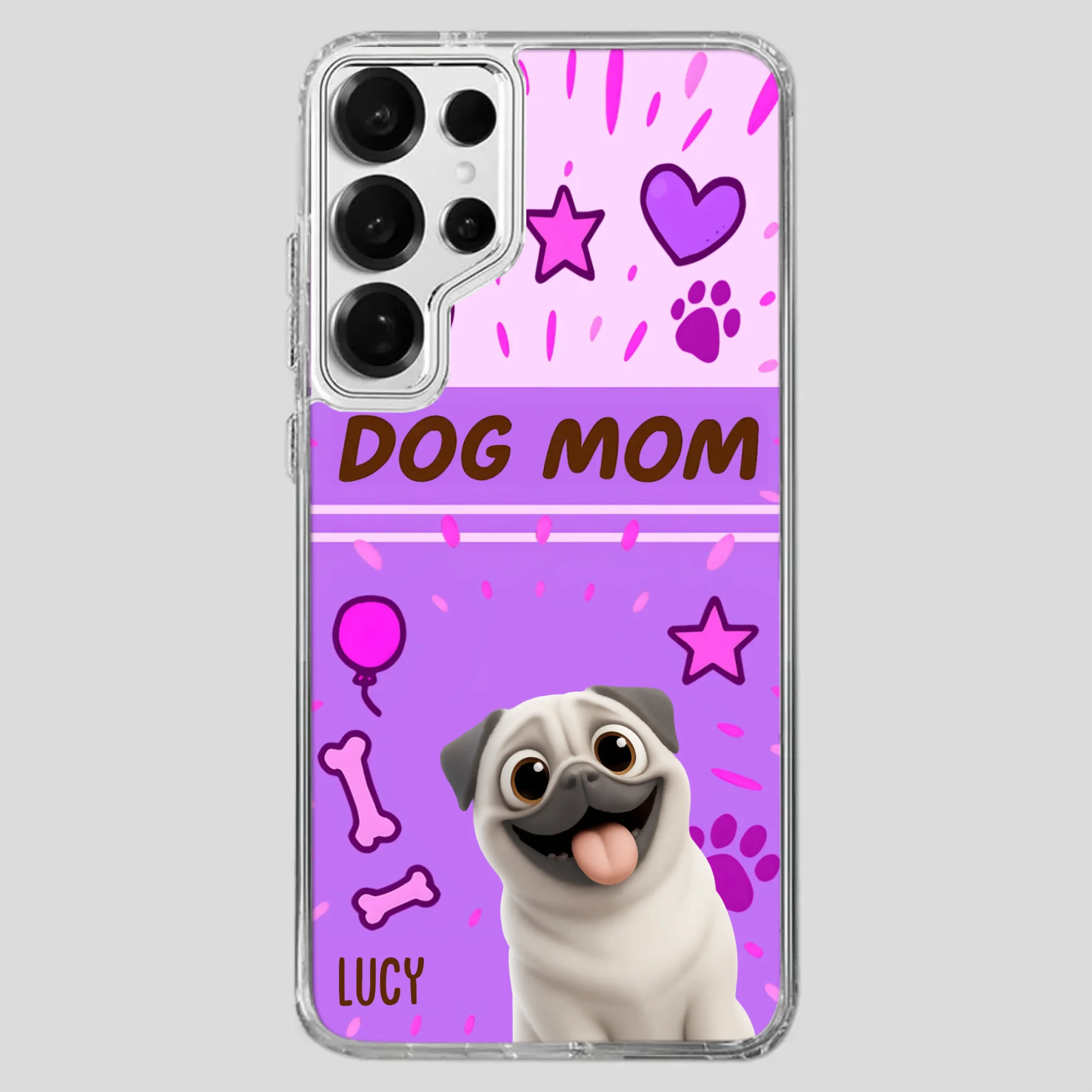 Special Custom Pug Dog Mom Phone Case Gift | 89Prints