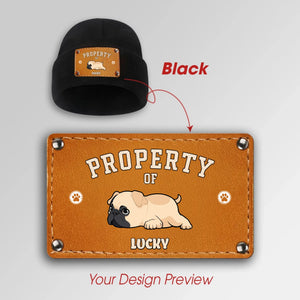 Personalized Pug Lover Beanie Present – Property Of Dogs | 89Prints