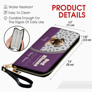 Custom Pug Lover Wallet Present – Dog Kisses Fix Everything | 89Prints
