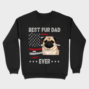 Meaningful Custom Pug Basic Tee Gift - Best Fur Dad Ever | 89Prints