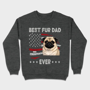 Meaningful Custom Pug Basic Tee Gift - Best Fur Dad Ever | 89Prints