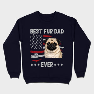 Meaningful Custom Pug Basic Tee Gift - Best Fur Dad Ever | 89Prints