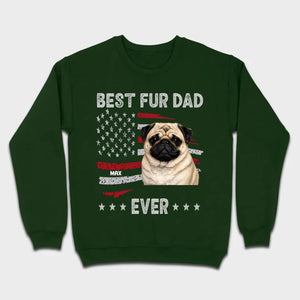 Meaningful Custom Pug Basic Tee Gift - Best Fur Dad Ever | 89Prints