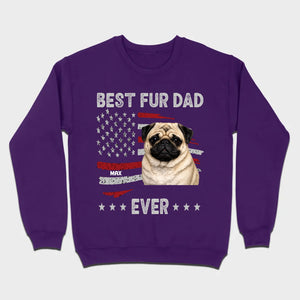 Meaningful Custom Pug Basic Tee Gift - Best Fur Dad Ever | 89Prints