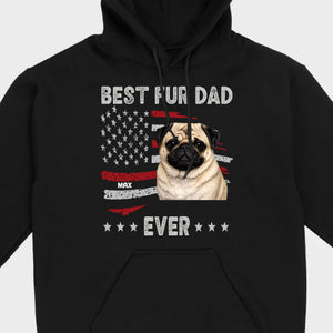 Meaningful Custom Pug Basic Tee Gift - Best Fur Dad Ever | 89Prints