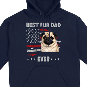 Meaningful Custom Pug Basic Tee Gift - Best Fur Dad Ever | 89Prints