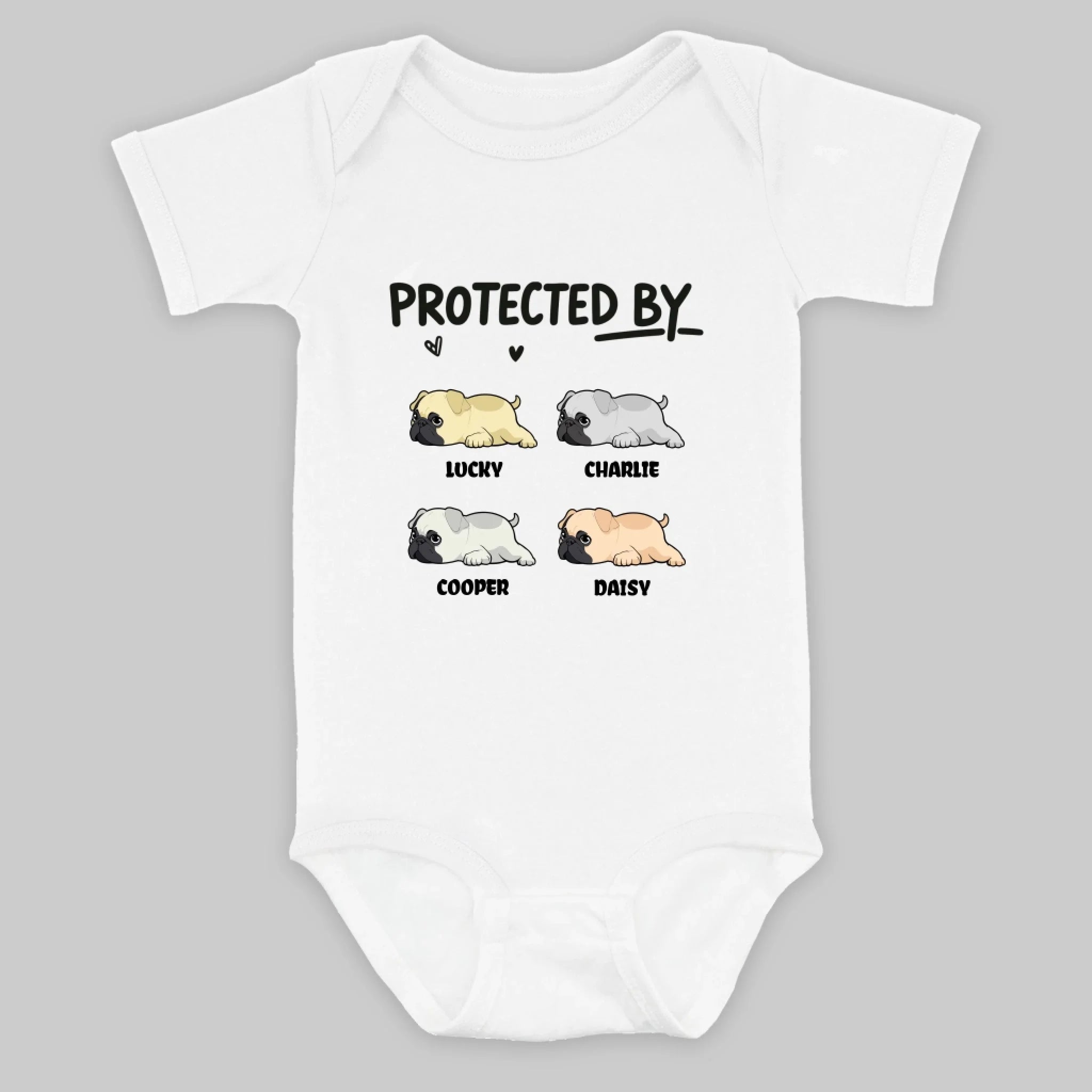 Personalized Pug Baby Onesie Gift – A Cute Keepsake For Newborns & Pet Families | 89Prints