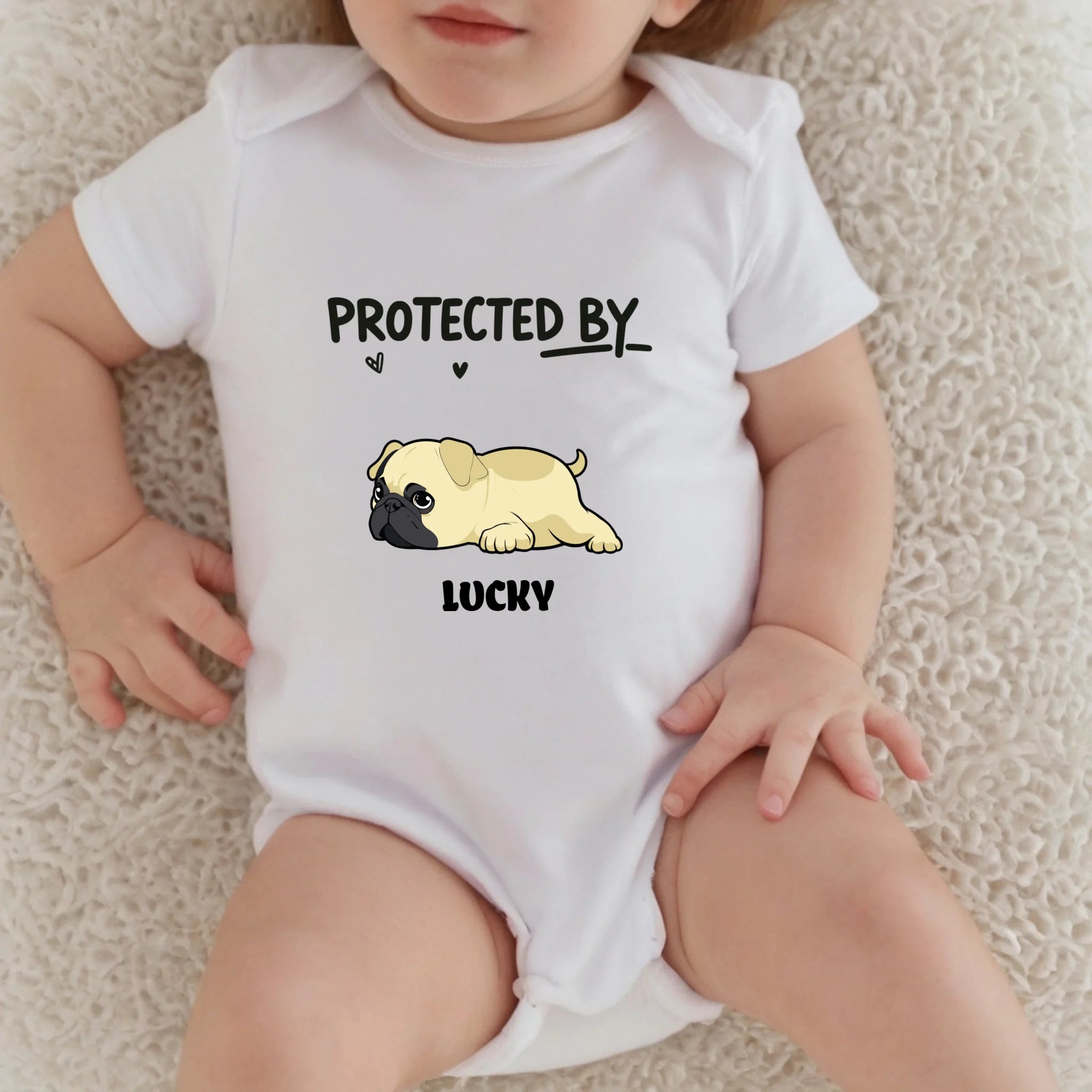 Personalized Pug Baby Onesie Gift – A Cute Keepsake For Newborns & Pet Families | 89Prints