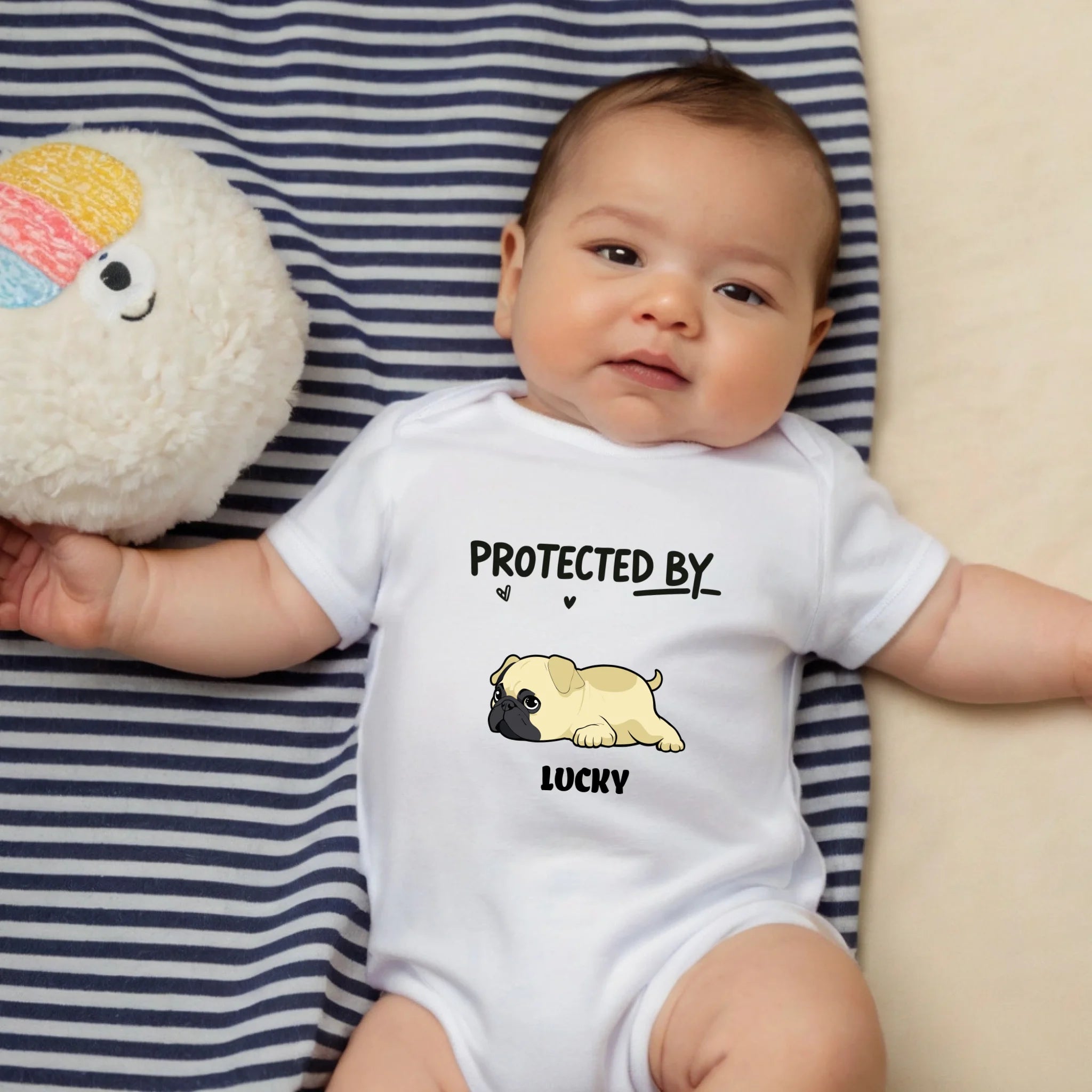 Personalized Pug Baby Onesie Gift – A Cute Keepsake For Newborns & Pet Families | 89Prints
