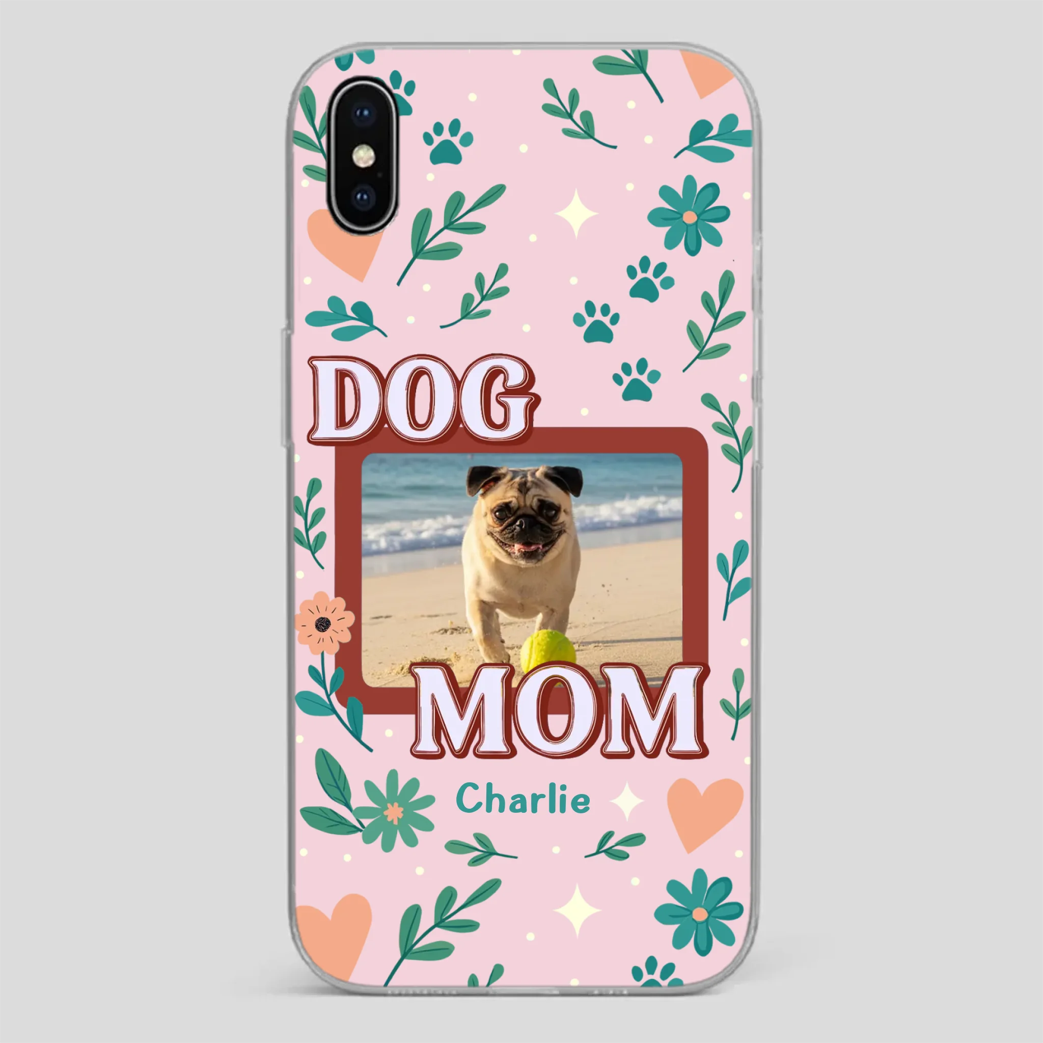 Heartfelt Personalized Pug Lover Dog Mom Phone Case Present | 89Prints