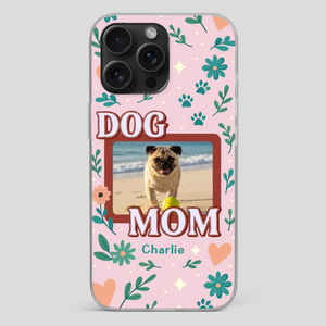 Heartfelt Personalized Pug Lover Dog Mom Phone Case Present | 89Prints