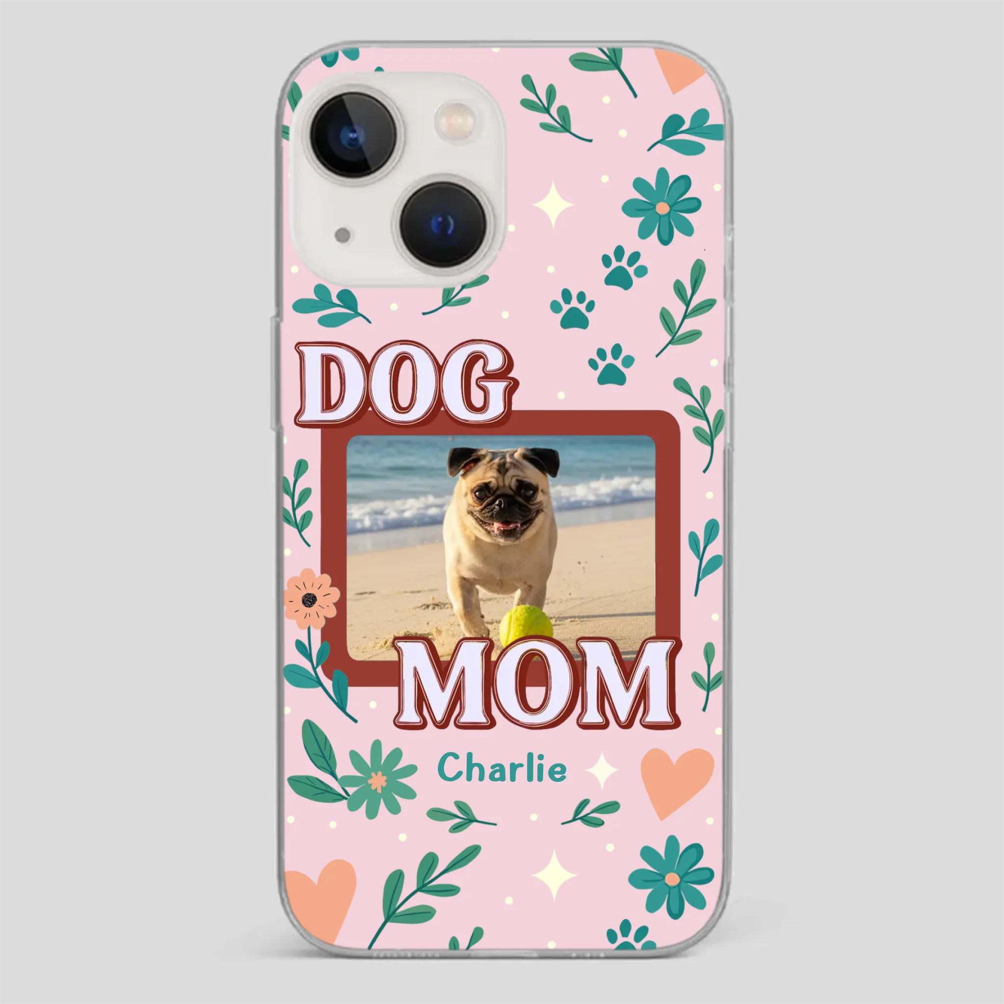 Heartfelt Personalized Pug Lover Dog Mom Phone Case Present | 89Prints