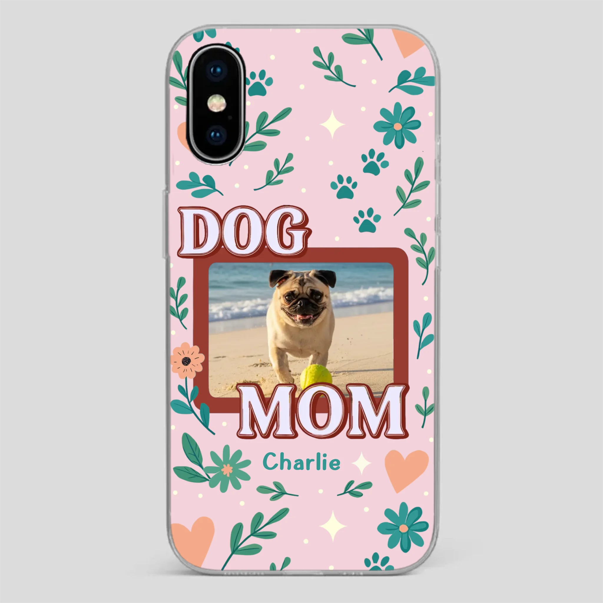 Heartfelt Personalized Pug Lover Dog Mom Phone Case Present | 89Prints