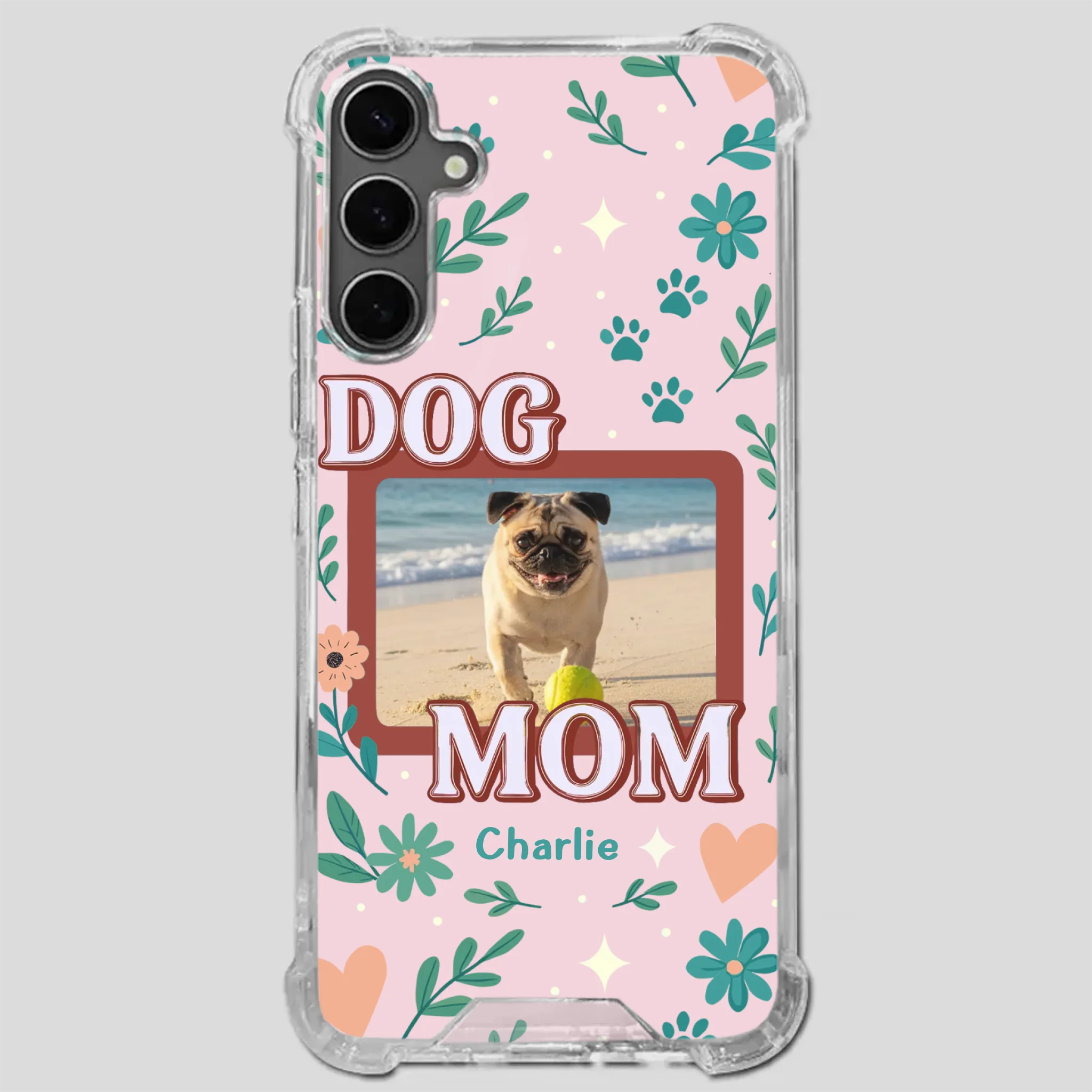 Heartfelt Personalized Pug Lover Dog Mom Phone Case Present | 89Prints