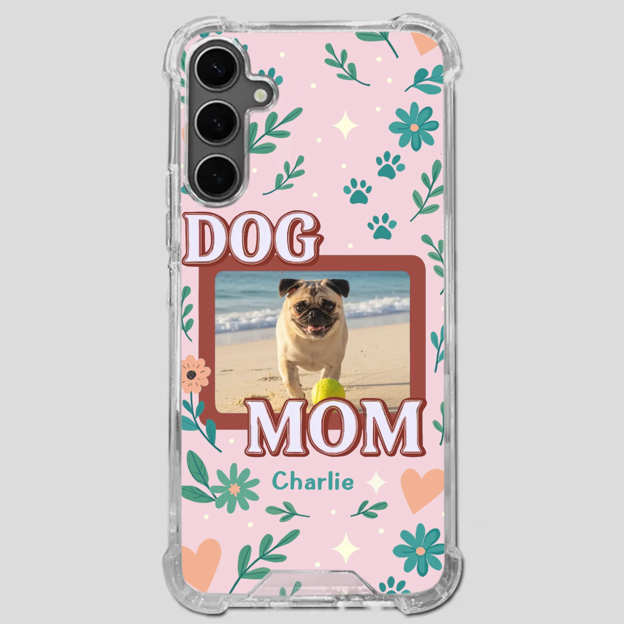 Heartfelt Personalized Pug Lover Dog Mom Phone Case Present | 89Prints