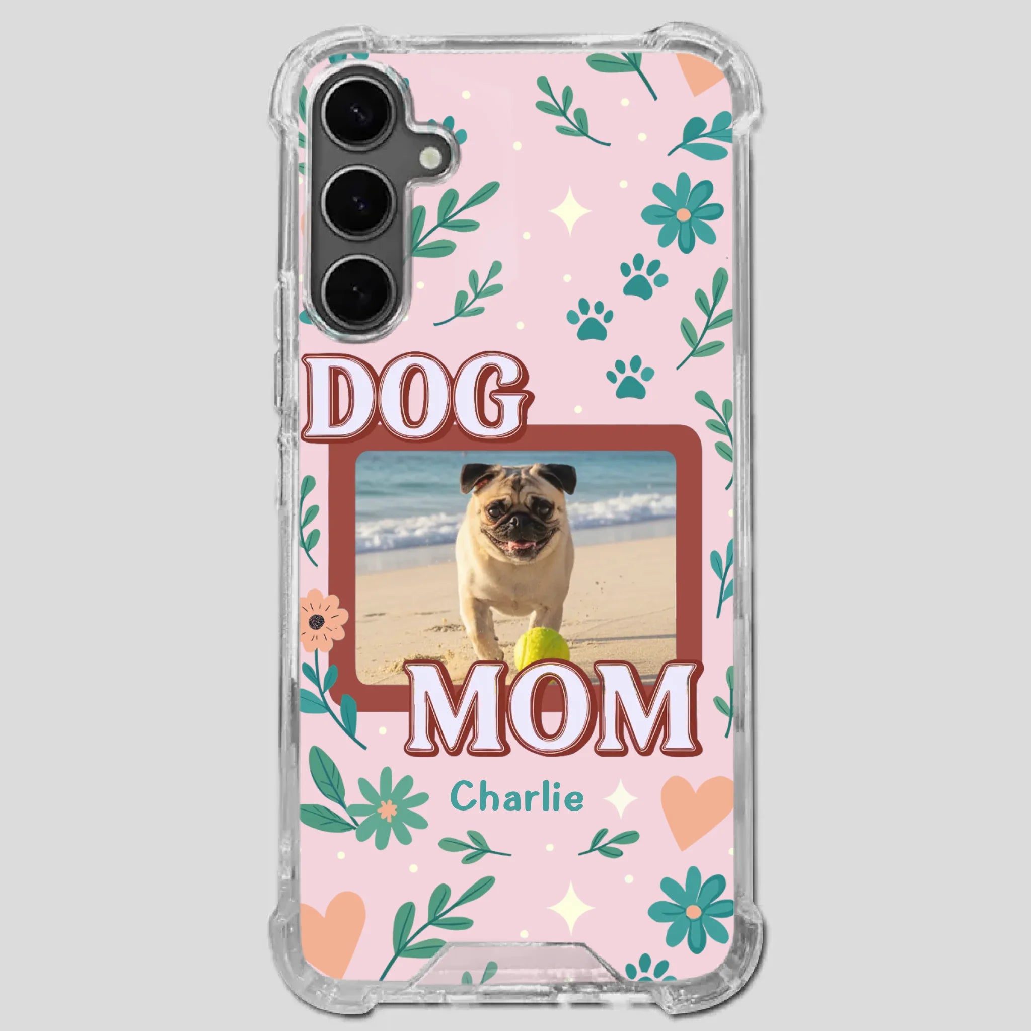 Heartfelt Personalized Pug Lover Dog Mom Phone Case Present | 89Prints